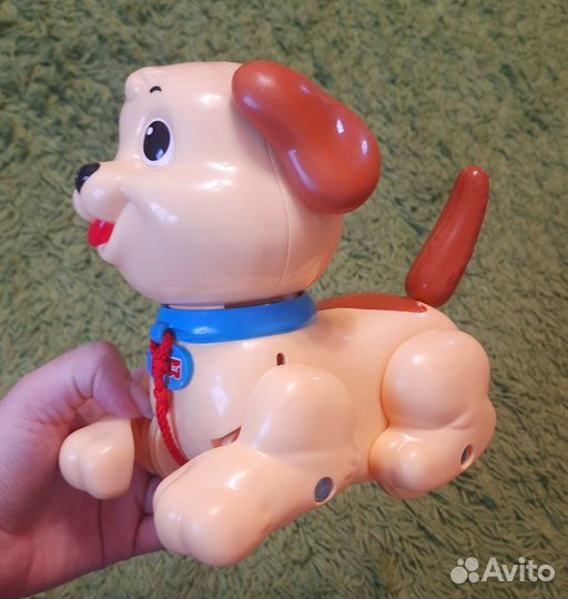 Щенок-каталка на поводке