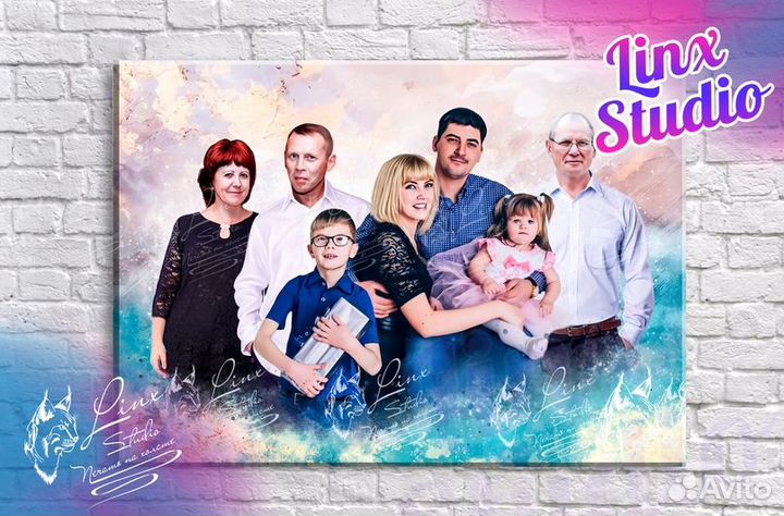 Картина на холсте по фото портреты на холсте Киров
