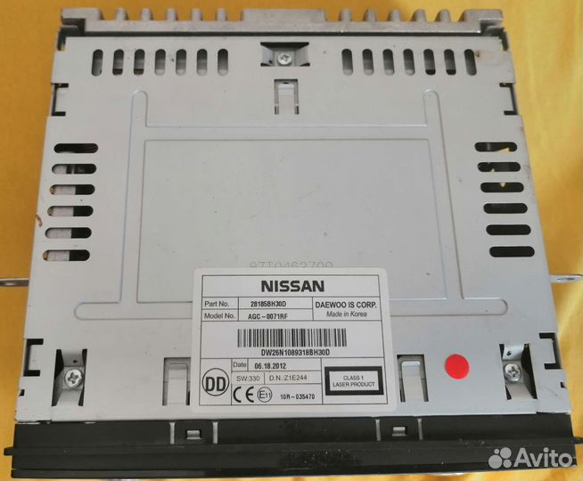 Штатная магнитола nissan qashqai j10