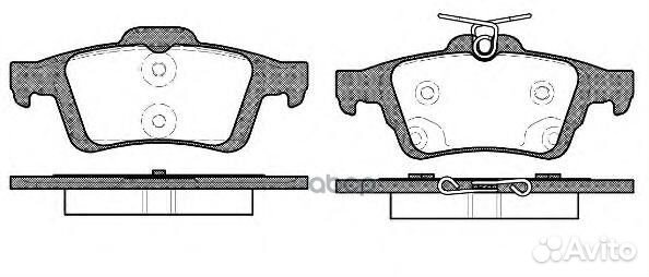 Колодки торм.зад. renault laguna II Grandtour