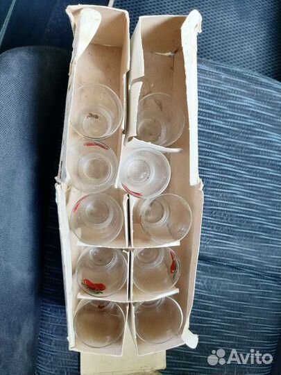 Набор стеклянных стаканов Tveris 1992 г