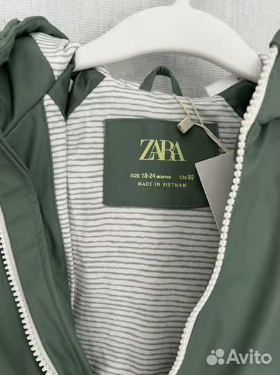 Парка дождевик zara для мальчика
