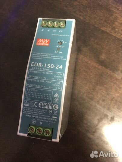 Блок питания на DIN рейку 24v 6,5A