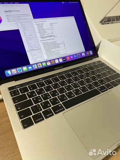 Macbook pro 13 2019 touch bar