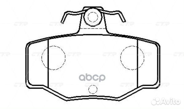 CKN-137 Колодки тормозные дисковые зад GK