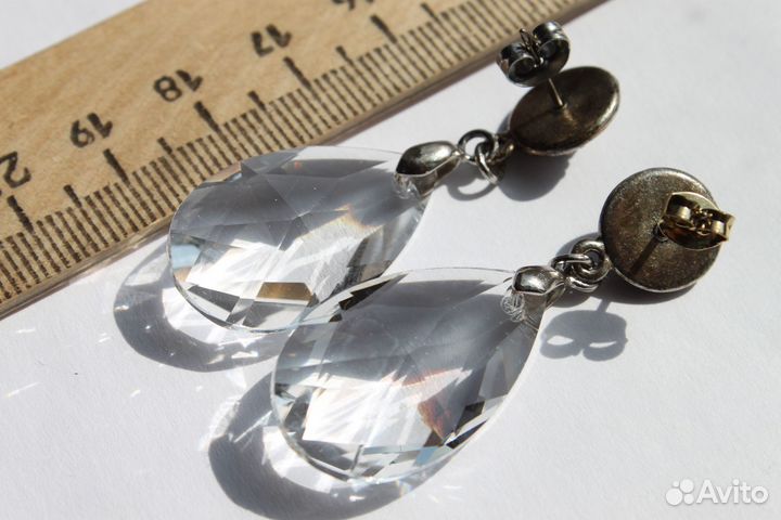 Замечательные винтажные серьги-гвоздики 