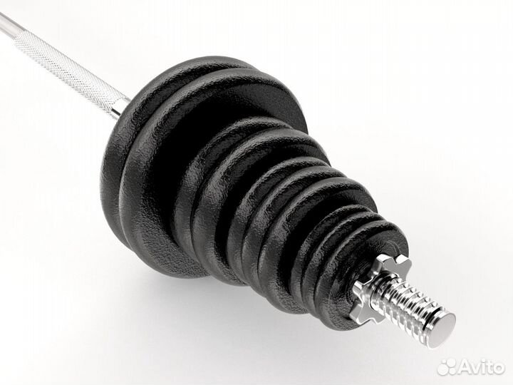 Гантели и штанга unixfit в кейсе 50kg