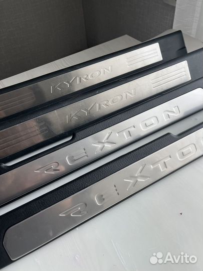 Накладки порога на ssangyong Kyron и Rexton