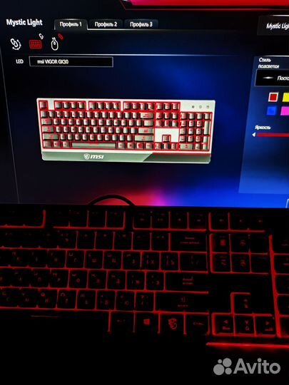 Клавиатура msi vigor gk30