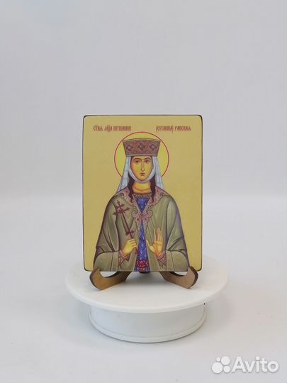 Святая мученица Шушаник (Сусанна) Ранская (Грузинская), 9x12x1,8 см, арт Ид4512-3