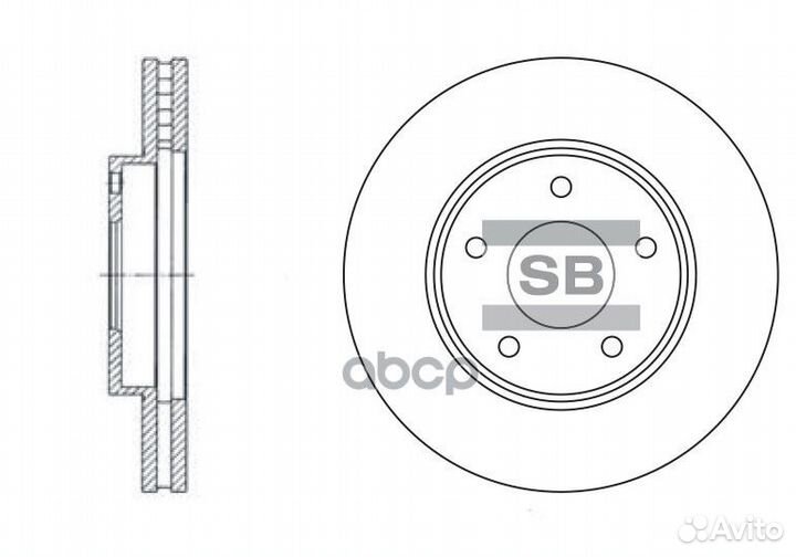 Диск тормозной SD4202 (40206-3Y502) SD4202 Sangsin
