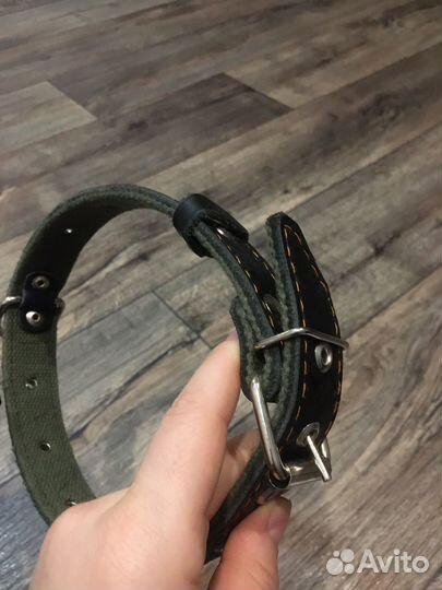 Поводок для собак кожаный миска и ошейник кожаный