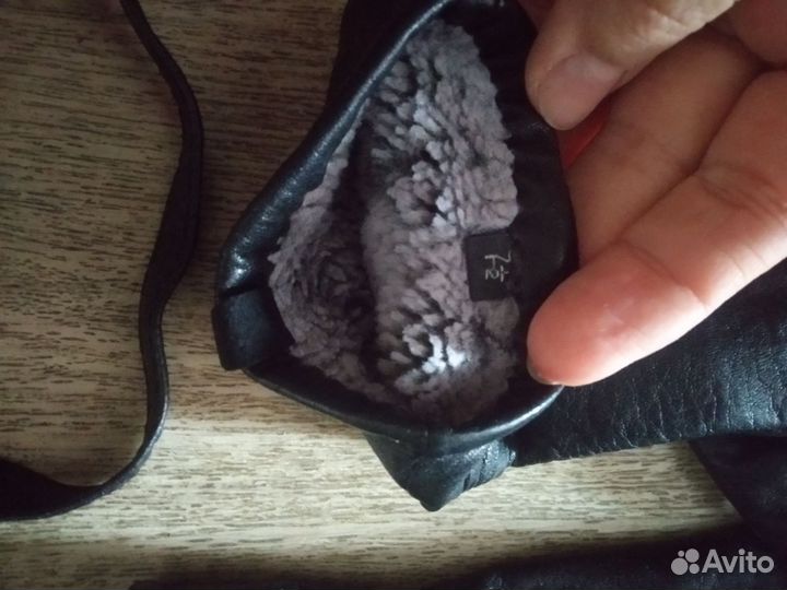 Перчатки кожаные