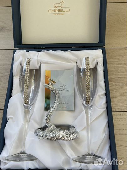 Хрустальные бокалы для шампанского Chinelli