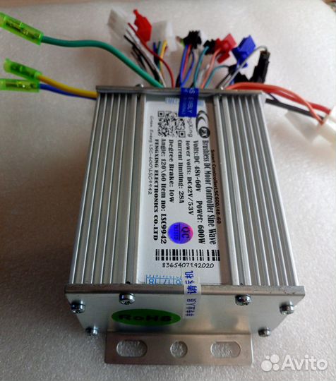 Контроллеры синусные 48/60v/600w E- самокатов