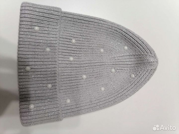 Новая шапка для девочки, разм. 54-56