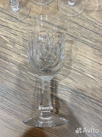 Хрустальные фужеры бокалы 5шт и 4 шт