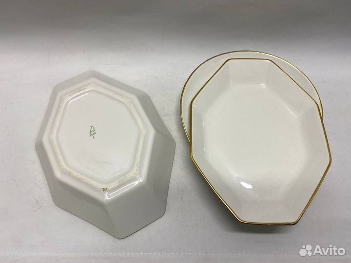 Фруктовница, стекло, металл, 3 яруса