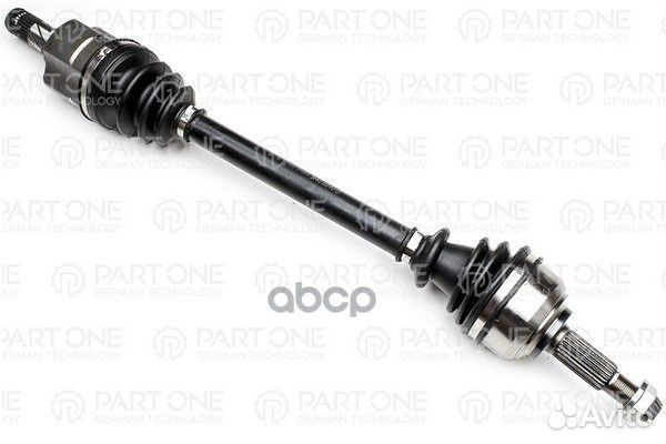 Полуось передний мост слева 23x642x49x26 nissan