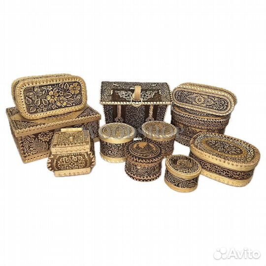 Шкатулки, сундуки, ларцы из бересты