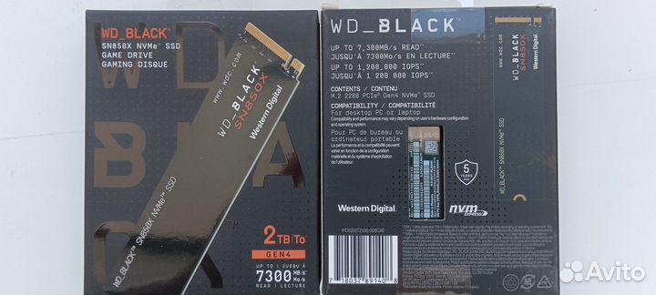 WD black 2TB SN850X SSD