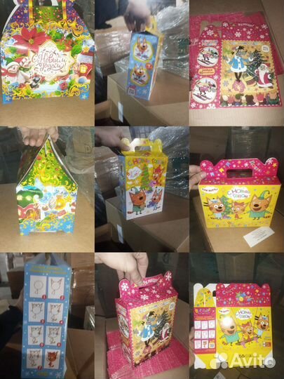 Подарочный новогодний ларец для конфет