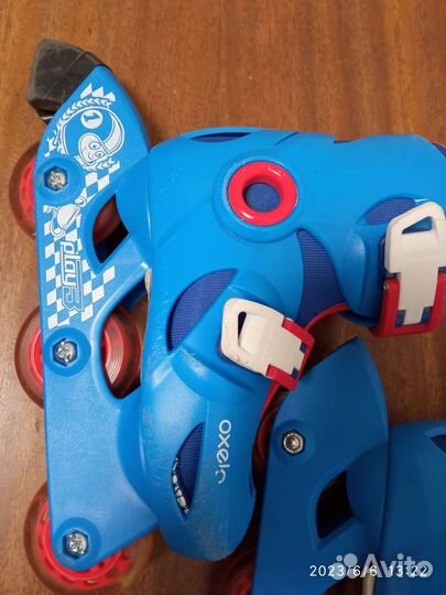 Ролики Детские Oxelo р.26-28 (16,5-18см),Декатлон