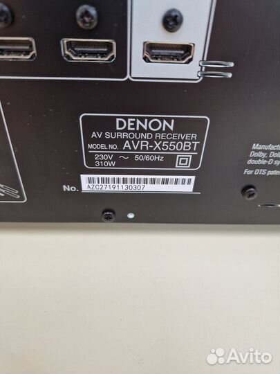 AV ресивер Denon AVR-X550BT