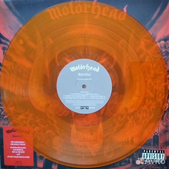 Винил Motörhead – Sacrifice (orange)