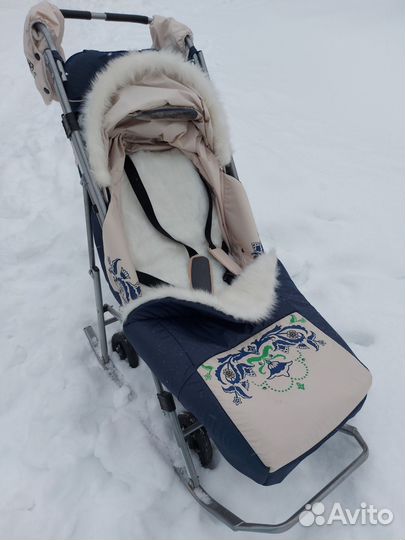 Коляска санки