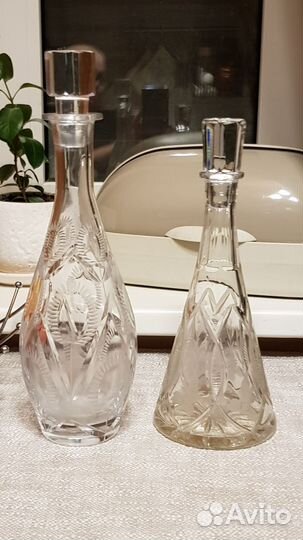 Штофы и графины СССР хрусталь
