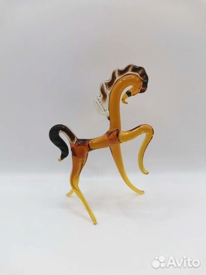 Статуэтка Лошадка Стекло Гутная техника