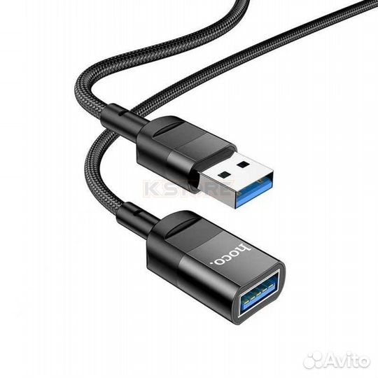 Удлинитель USB Hoco U107 USB male - USB female 1.2