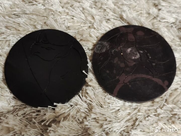 Подставки для чашек эбонитовые