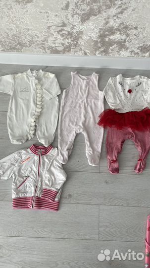 Детские вещи пакетом на девочку от 0 до 3-4 мес
