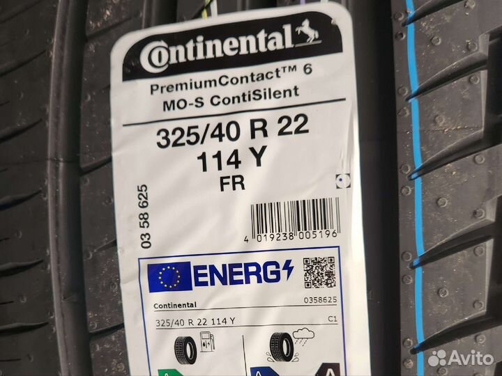 Continental ContiPremiumContact 6 325/40 R22 и 285/45 R22 114Y
