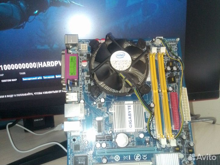 Материнская плата 775 прфоцессор видеокарты