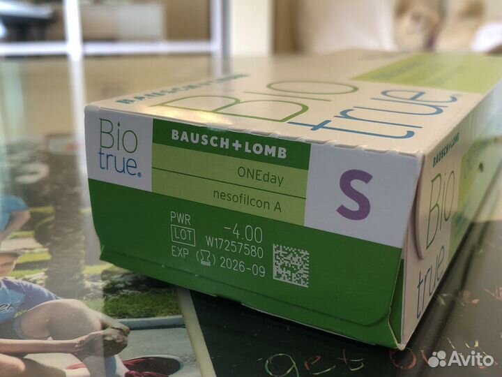 Линзы -4.00 30 шт Biotrue ONEday