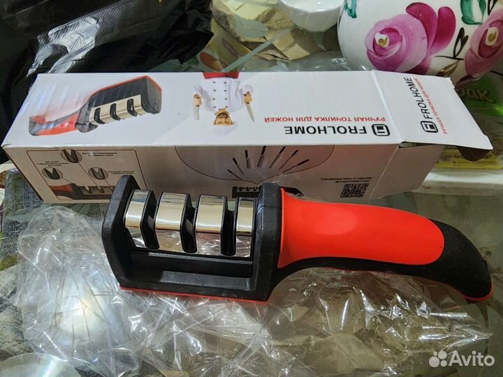 Точилка для ножей 3 в 1. Универсальная