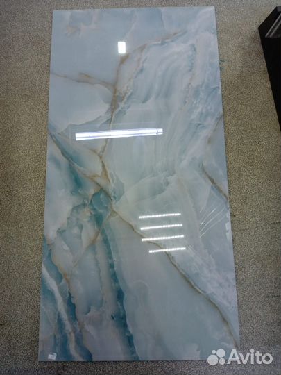 Керамогранит голубой 60*120 глянец