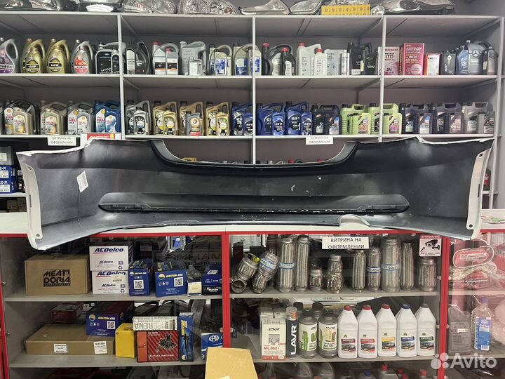 Бампер задний белый Поло 5 Polo Sedan 5