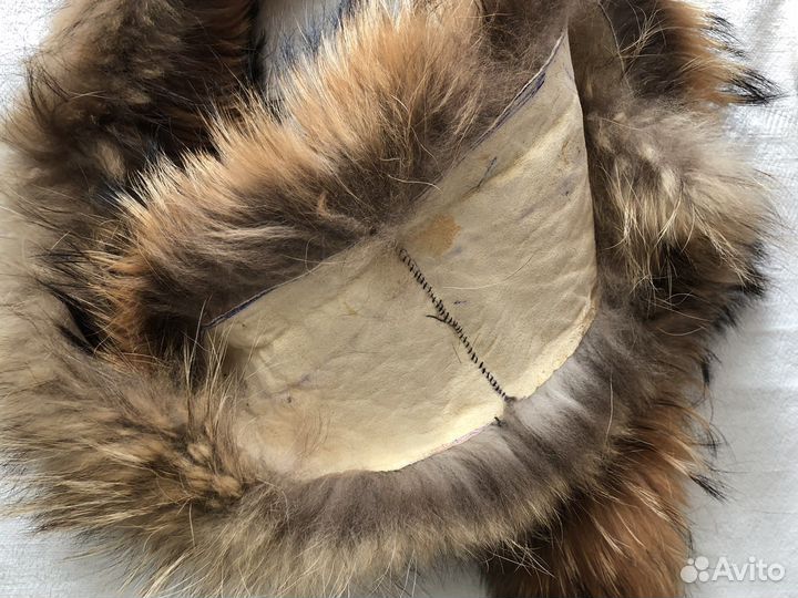 Новый меховой воротник енот