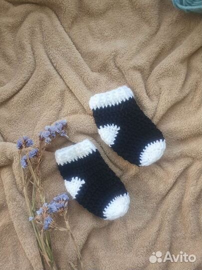 Детские вязанные носочки новые