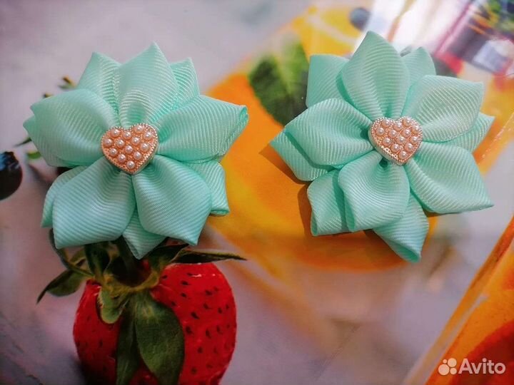 Бантики для волос ручной работы