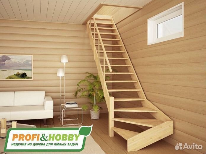Деревянная лестница лс-14м