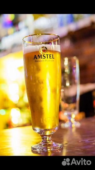 Набор пивных стакан amstel