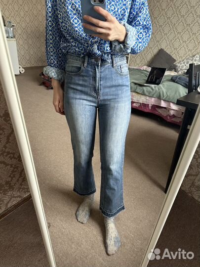 Джинсы винтаж расклешенные