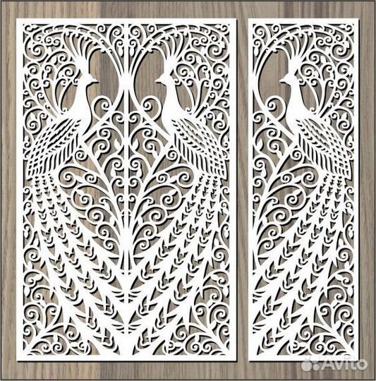 Ширма перегородка резная