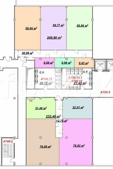 Сдам офисное помещение, 257 м²