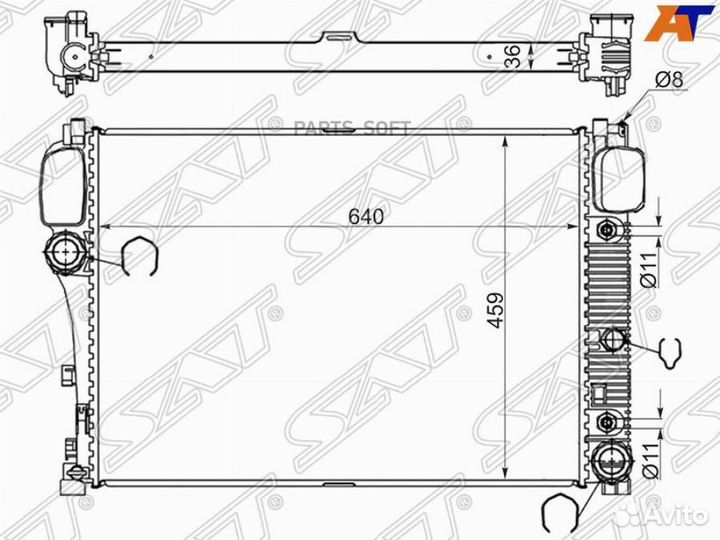 Радиатор охлаждения Мерседес S класс W221